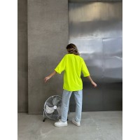 Базова, яскрава футболка жовтого кольору 28837