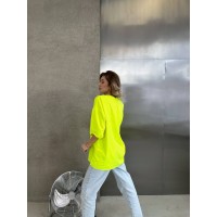 Базова, яскрава футболка жовтого кольору 28837