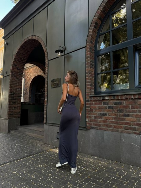 Чудова силуетна сукня у стилі SKIMS сiрого кольору 28869