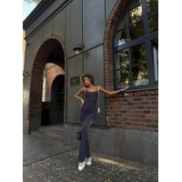 Великолепное силуэтное платье в стиле SKIMS серого цвета 28869