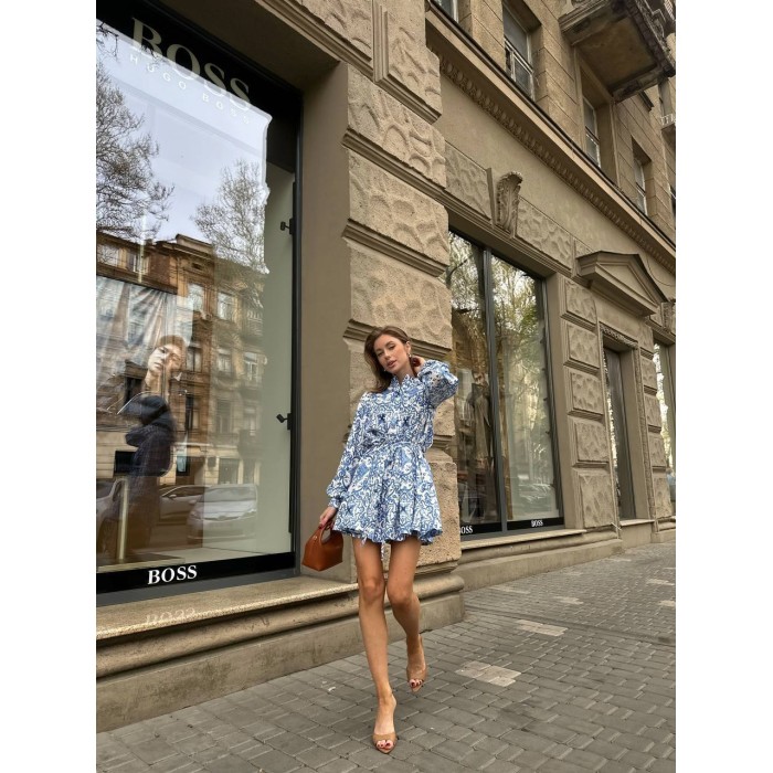 Витончена легка сукня блакитного кольору 28872