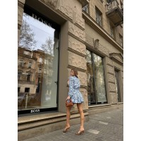 Утонченное легкое платье голубого цвета 28872