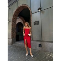 Привлекательное платье в стиле SKIMS красного цвета 28918