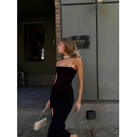 Приваблива сукня у стилі SKIMS чорного кольору 28919