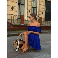 Сукня міні синього кольору 29082