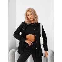 Женский прогулочный костюм черного цвета 29117