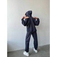 Жіночий повсякденний костюм сірого кольору 29270