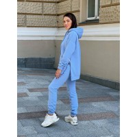 Жіночий теплий костюм блакитного кольору 29441