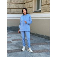 Жіночий теплий костюм блакитного кольору 29441