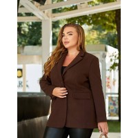 Жіночий кашеміровий піджак коричневого кольору 29454