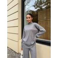 Теплий прогулянковий костюм сiрого кольору 29608