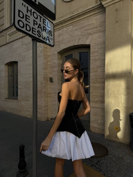 Женский комплект (юбка+корсет) черного цвета 29639