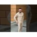 Чоловічий брючний костюм бежевого кольору 33081