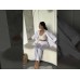 Жіноча сорочка oversize бiлого кольору 27441 АМ