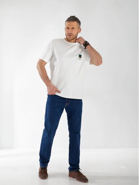 Джинсы Grady Straight мужские темно-синего цвета 32984