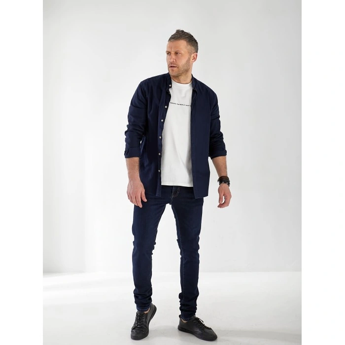 Джинси Maxen Skinny чоловічі темно-синього кольору 33027