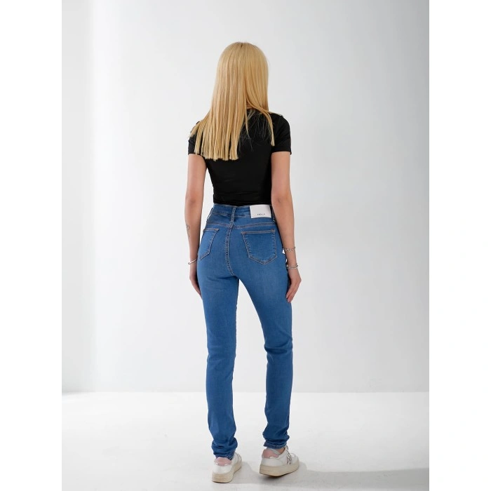 Джинсы Voyage Skinny женские светло-синего цвета 33055