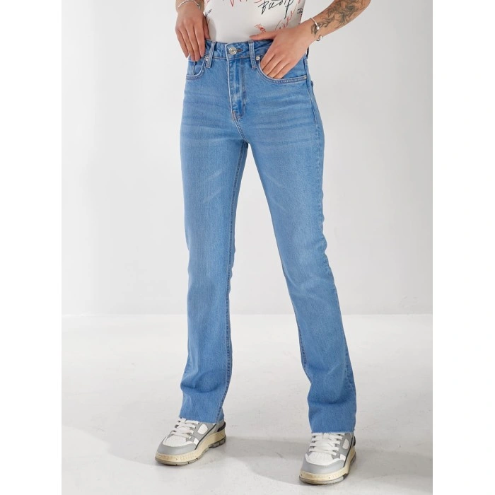Джинсы Olivium Slim straight женские светло-синего цвета 33175