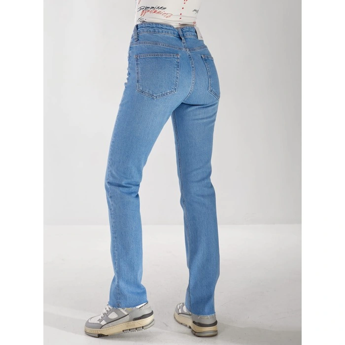 Джинсы Olivium Slim straight женские светло-синего цвета 33175
