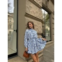 Витончена легка сукня блакитного кольору 28872